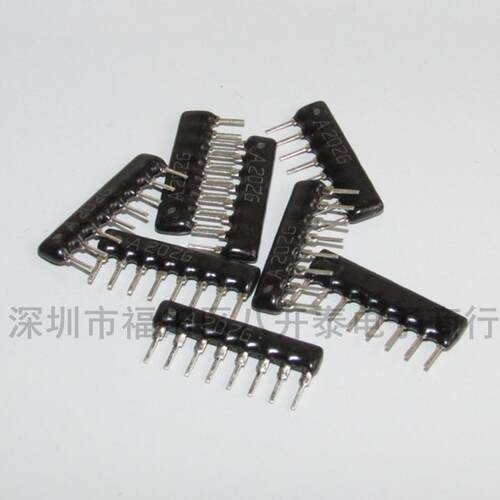 插件排阻 1/8W A102G 精度2% 9A102G 1K A09-102G 9脚 200个/包