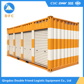 侧开卷帘门式 箱工业提升门彩钢厂房仓库翻板车库门防盗隔音 集装