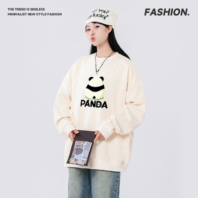 潮流字母印花卫衣男女2025春季新款宽松型韩版休闲百搭连帽上衣55