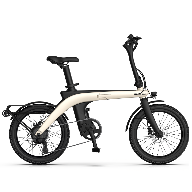 WOWCAT C1 白色电助力自行车超轻折叠车新款ebike城市通勤公路车