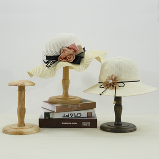仿古实木帽托内撑挂放帽子的展示架子服装店陈列装饰道具摆件帽拖