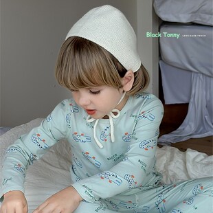 24小黑托昵尼秋冬儿童内衣男童秋衣秋裤套装小中大童薄款睡衣内搭