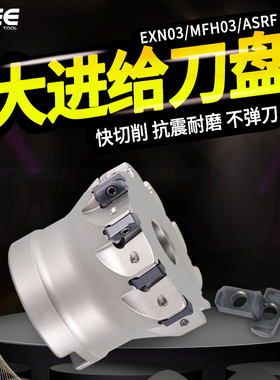 ASRF12 快进给刀盘EXN03双面铣刀盘EXN03 MFH03大进给刀盘数控