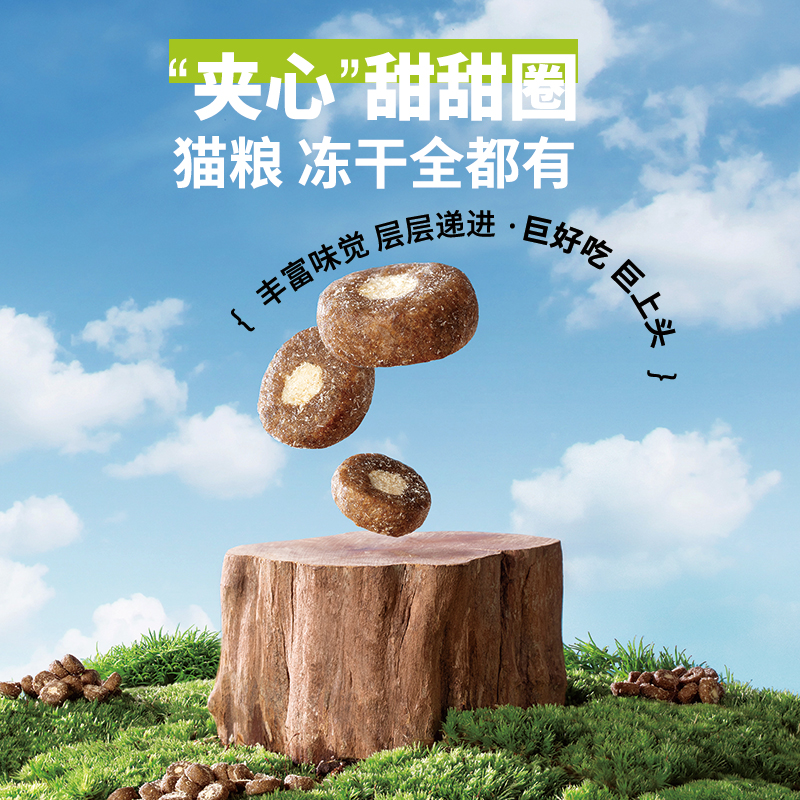 喵铮铮鸽老大全价乳鸽猫粮成猫幼猫营养夹心冻干生骨肉滋补猫粮