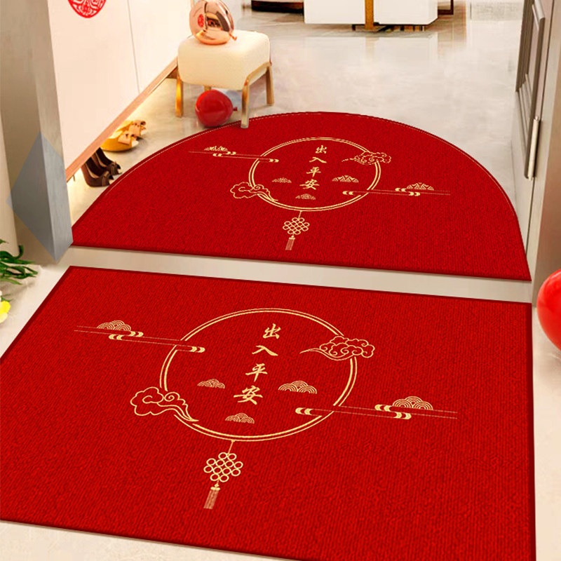 出入平安半圆地垫入户门垫2024新款红地毯乔迁进门门口高级感脚垫,居家布艺,入户地垫,淘宝优惠券,粉丝福利购,淘宝优惠卷