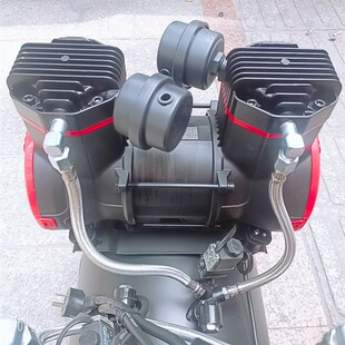 米洛西 盛田2000W静音无油空压机配件止逆阀电磁阀控制器气缸皮碗