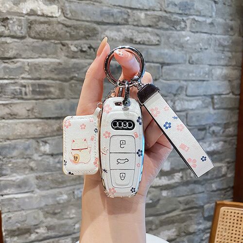 奥迪A4L钥匙套24款a7l女士专用q5L高端a5高级2024新款a6l汽车q8壳