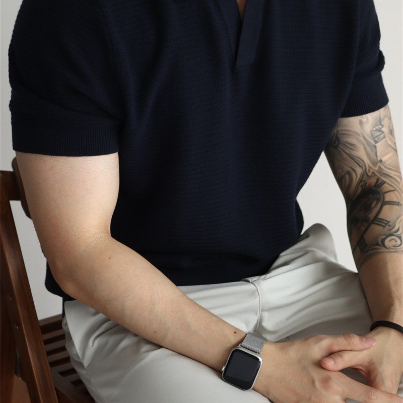 YUXIAN复古提花针织POLO纯棉翻领短袖美式海鸥领T恤男士透气春夏,男装,Polo衫,淘宝优惠券,粉丝福利购,淘宝优惠卷