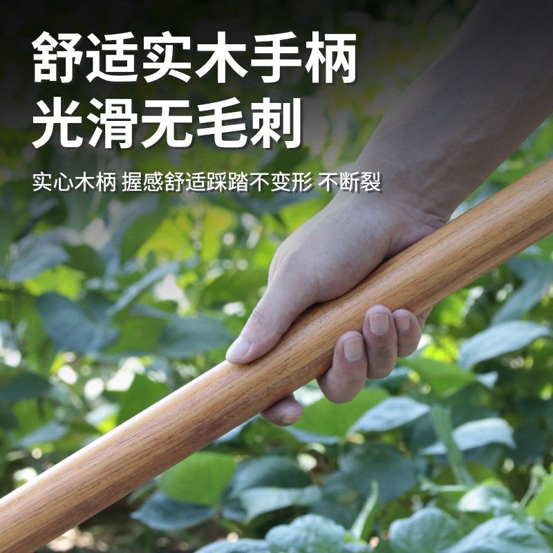 农用翻地钢叉松土开荒全钢木杆挖葱大蒜铁锹锄头加厚户外翻土钢叉,农机/农具/农膜,叉,淘宝优惠券,粉丝福利购,淘宝优惠卷