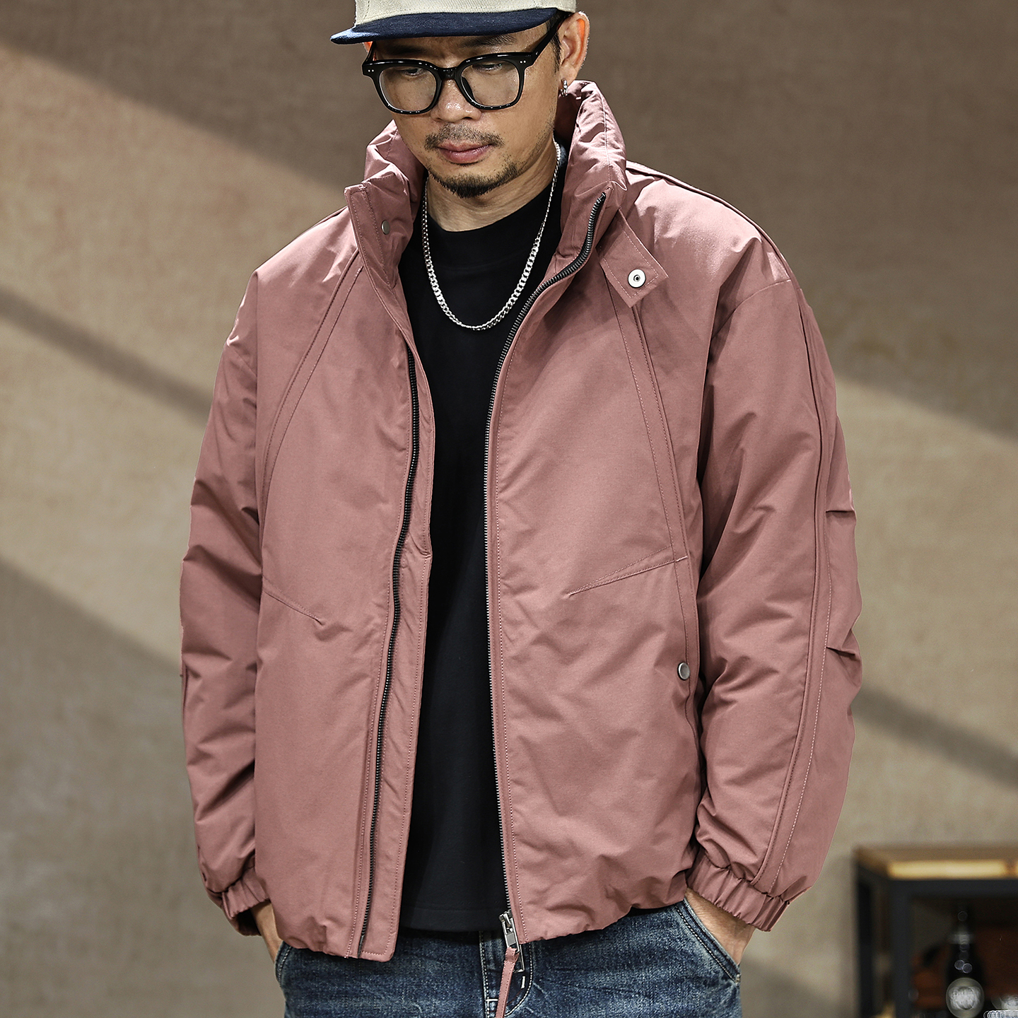 【美式冬季复古工装羽绒服男士】
