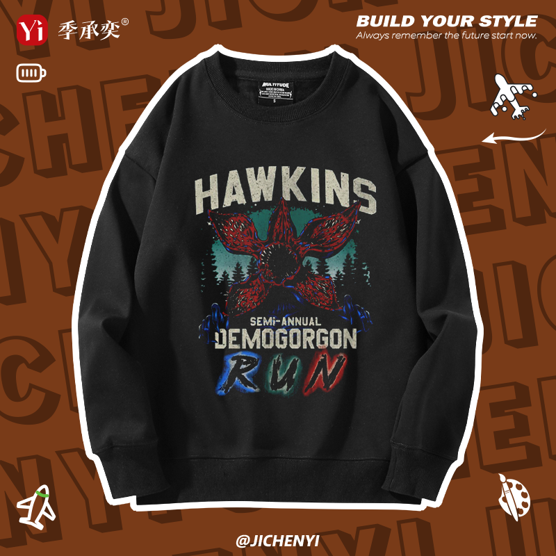 怪奇物语圆领卫衣美剧周边