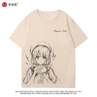 路人女主的养成方法加藤惠周边短袖男女夏季纯棉动漫潮百搭T恤衫