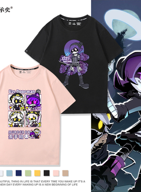 无机杀手Murder Drones周边纯棉宽松时尚百搭青少年落肩短袖T恤潮