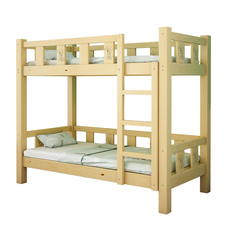 幼儿园床午休床托管班小学生午睡床实G木儿童床高低床上下铺双层