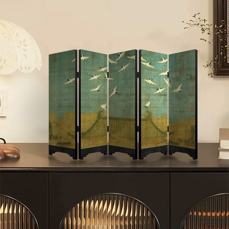 《簪花仕女图》宋代美学桌面屏风边柜装饰摆N件中古风客厅茶室装,家居饰品,装饰摆件,淘宝优惠券,粉丝福利购,淘宝优惠卷