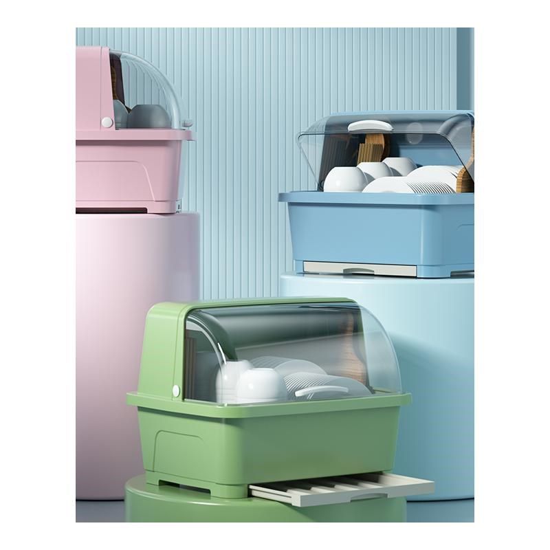 厨房沥水碗柜带盖放碗箱装碗碟盘餐具H家用碗架置物架子碗筷收纳,厨房/烹饪用具,碗架,淘宝优惠券,粉丝福利购,淘宝优惠卷