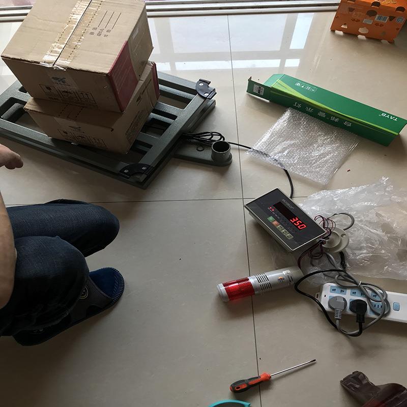 带4-20mA信号输出台秤60kg模拟量输出开关量控制电磁阀门电子秤