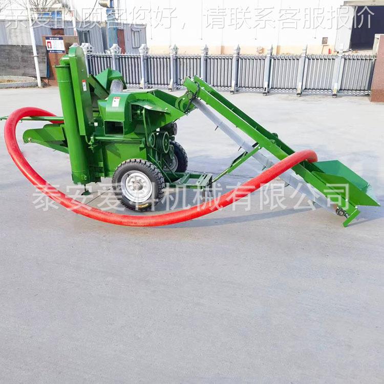 自动上料输送带玉米脱粒机15马力柴油机带打棒子机可加6米吸粮管