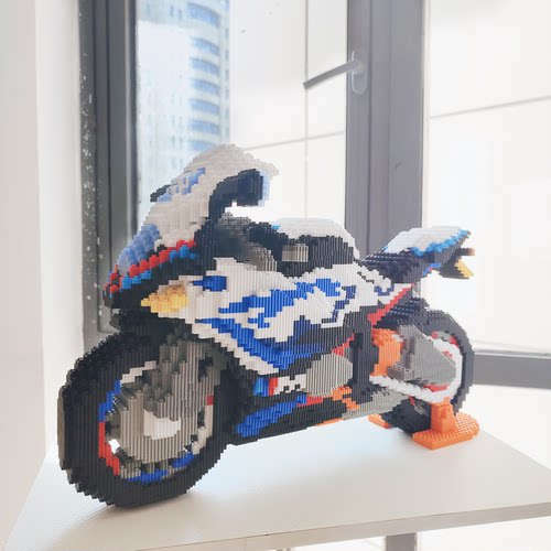 积木玩具M1000RR摩托车积木