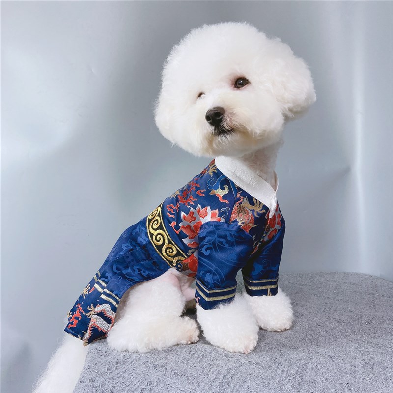 宠物狗狗古装汉服纸样飞鱼服图纸锦衣卫衣服蟒袍比熊泰迪衣服样版