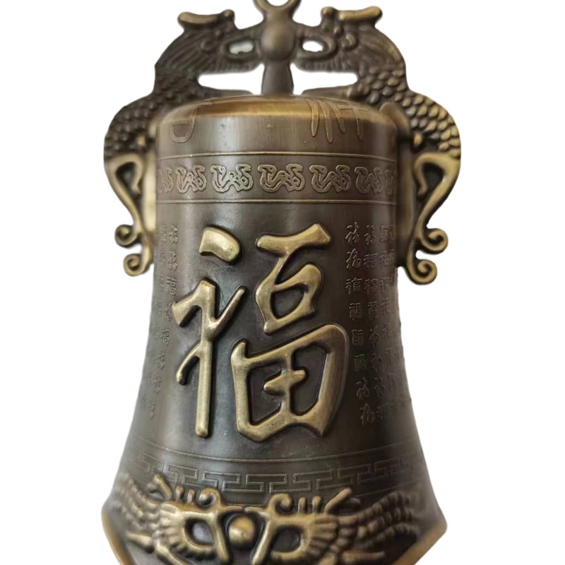 风铃及配件挂饰铛平安吉祥招财进宝福佛钟铸铁铜日常送礼庭院室外