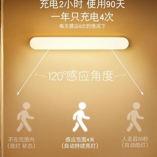 Motion Sensor LED Night Light USB Rechargeable Lamp感应灯