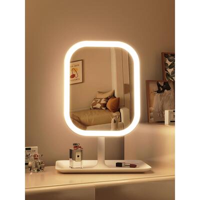 LED makeup mirror with lamp desktop fill light small mirror