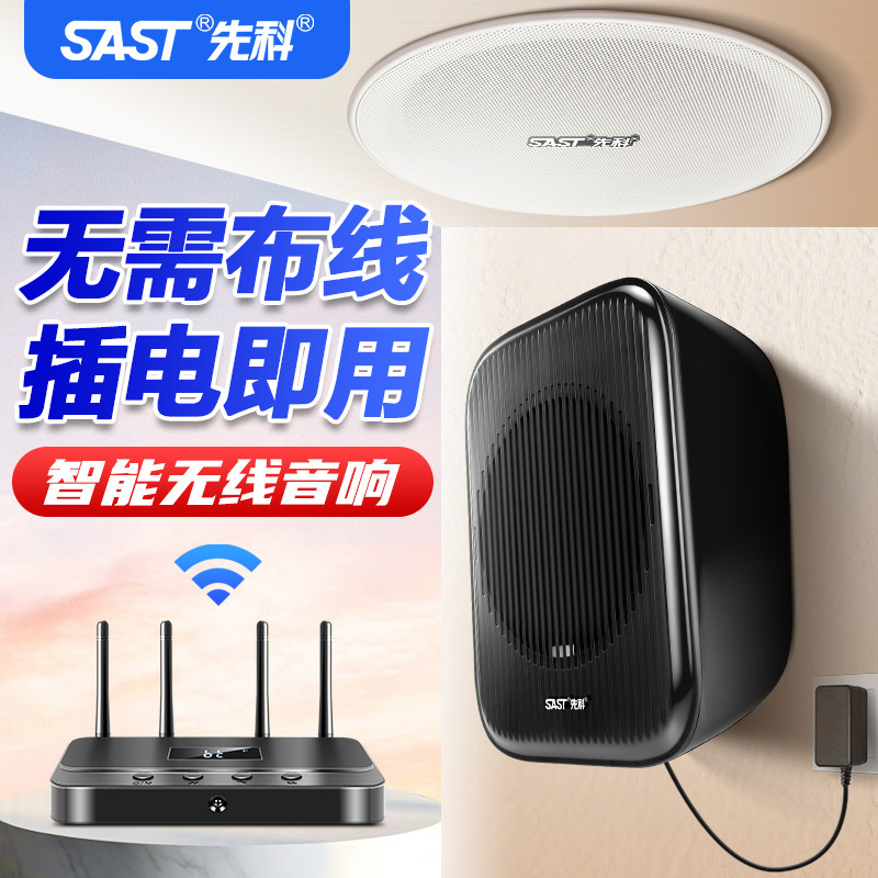 先科12寸壁挂无线音响店铺专用舞蹈餐厅清吧健身房会议室商用音箱