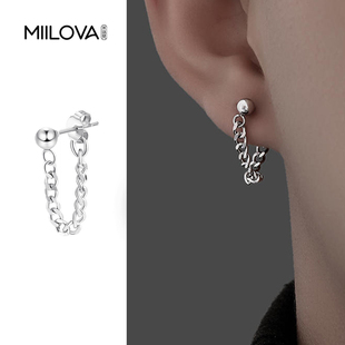 耳钉男潮流小众男士耳环ins冷淡风个性男款耳链耳坠痞帅简约百搭