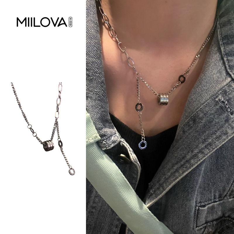 小蛮腰不掉色冷淡风钛钢项链百搭