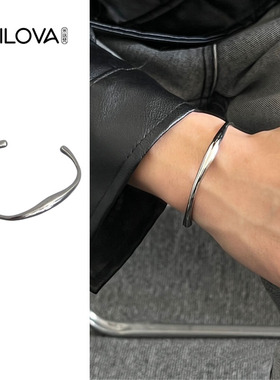 ins冷淡风素圈几何异形手链百搭