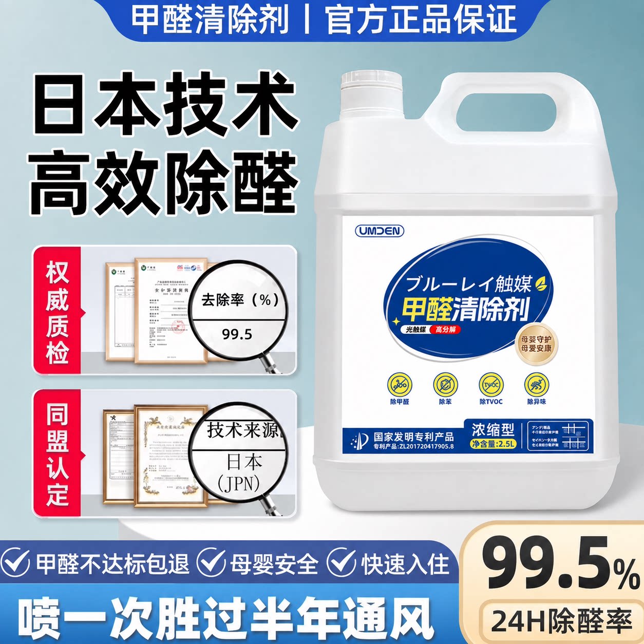 日本联合专研光触媒甲醛清除剂