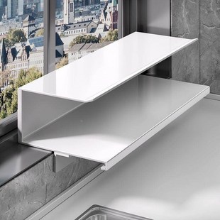 免打孔厨房窗台延伸板置物架台面加C宽窗户磁吸隔板延长双层收纳