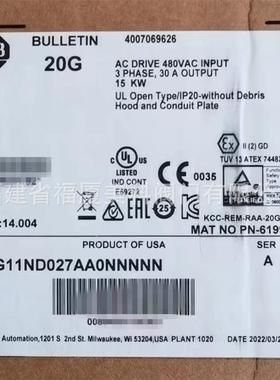 现货变频器20F11GD052AA0/GD077AA0/GD5P0AA0/NC011AA0NNNNN