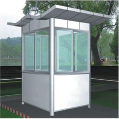 JXTGT-E02复合铝板普通岗亭 户外景区岗亭 商场 小区车站值班岗亭