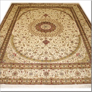 毯译 出口海外波斯手工真丝地毯 273x365厘米