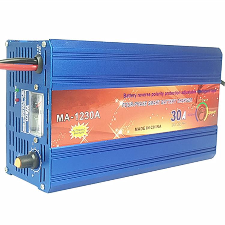 卡迪普MA-1230A四段式12v铅酸蓄电池充电器电瓶充电器30A电流
