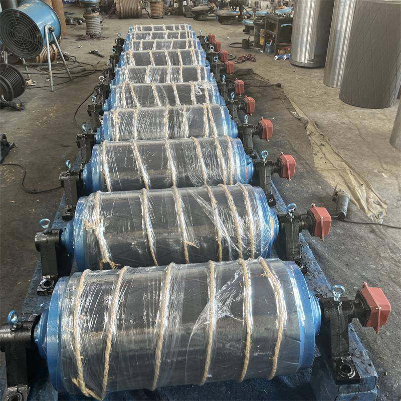 TDY75油冷式电动滚筒矿用隔爆式外置电动滚筒内置包胶滚筒电机