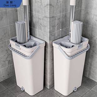 包邮 2024新款 海绵拖把大号免手洗挤水胶棉拖把吸水家用卫生间一拖