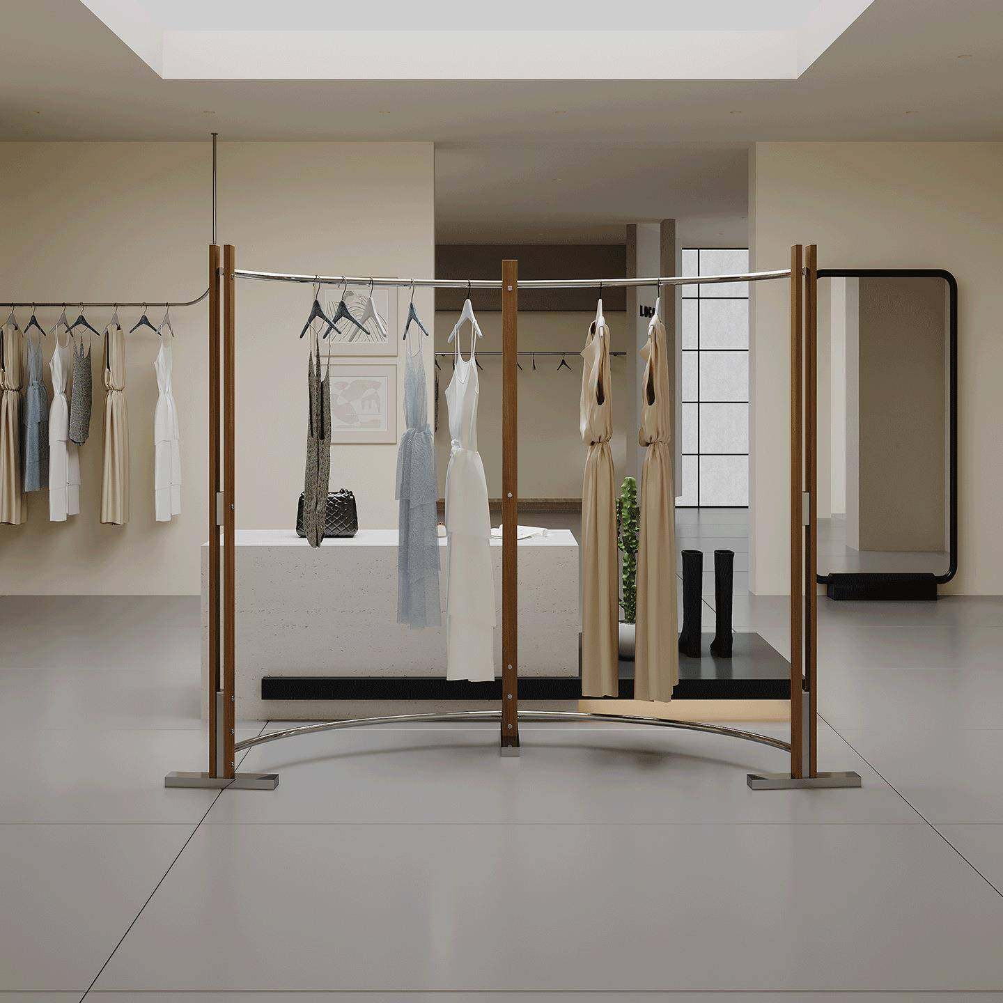 服装店展示架中古风中岛架弧形衣服陈列货架女装店落地式挂衣架子,特色手工艺,其他特色工艺品,淘宝优惠券,粉丝福利购,淘宝优惠卷