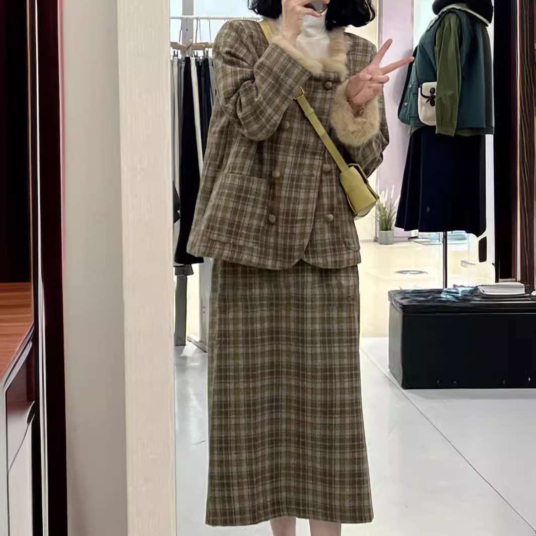 小香套装成套搭配女装春季今年流行两件套裙装高级感小洋装