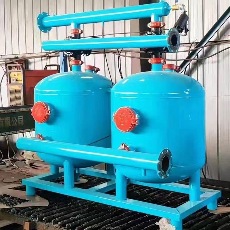 多介质砂石过滤器全自动石英砂活性炭浅层砂除锈除黄锰砂罐