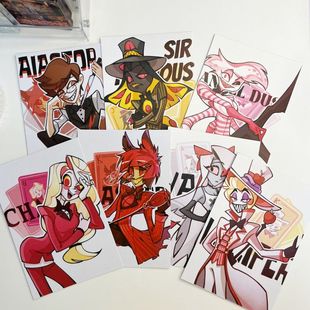 【幕醒森林】地狱客栈周边阿拉斯托吧唧徽章钥匙扣挂件立牌明信片