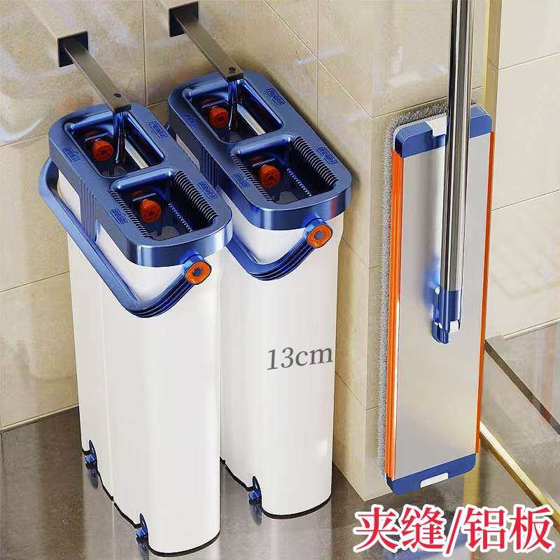 夹缝铝合金平板免手洗拖把带水桶一体家用懒人干湿分离神器大墩布,家庭/个人清洁工具,平板拖把,淘宝优惠券,粉丝福利购,淘宝优惠卷