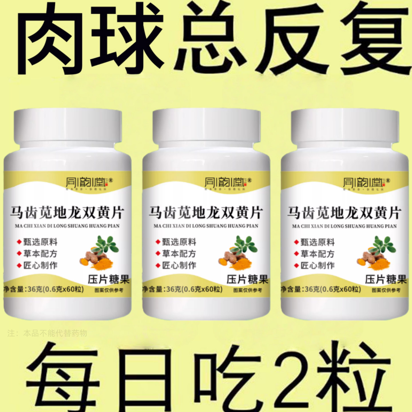 长年有疮马齿苋地龙双簧片【内外混合】大便疼痛肿胀肛裂