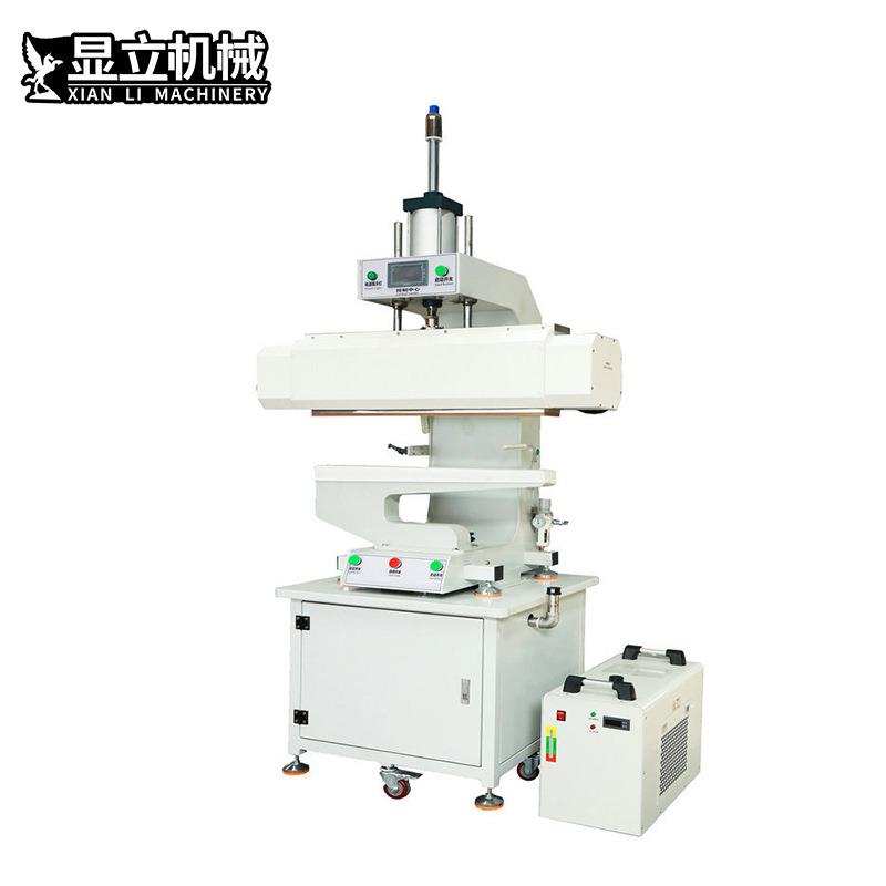工厂冷热翻转式下模吸风双臂门襟热压机全自动服装整烫设备