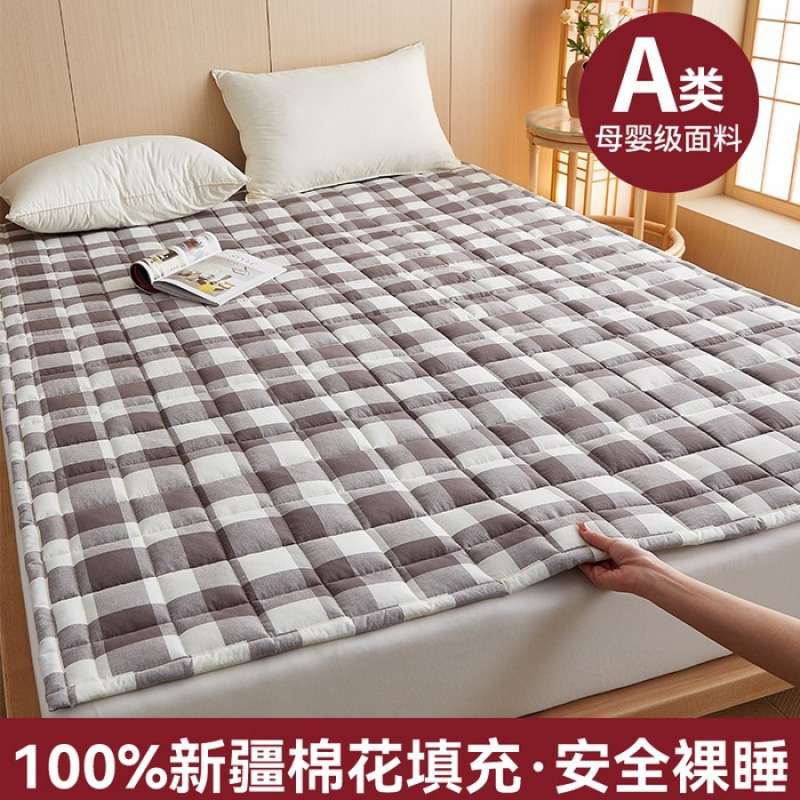 （总）2025新款A类色织水洗棉棉花床护垫1.5cm