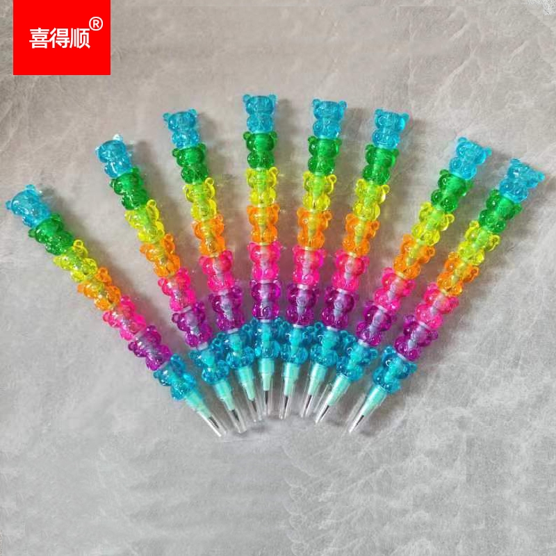 儿童铅笔幼儿园下蛋笔一年级小学生免削铅笔写不断不断芯幼儿园卡通铅笔无铅毒写字笔自动笔导弹笔套装