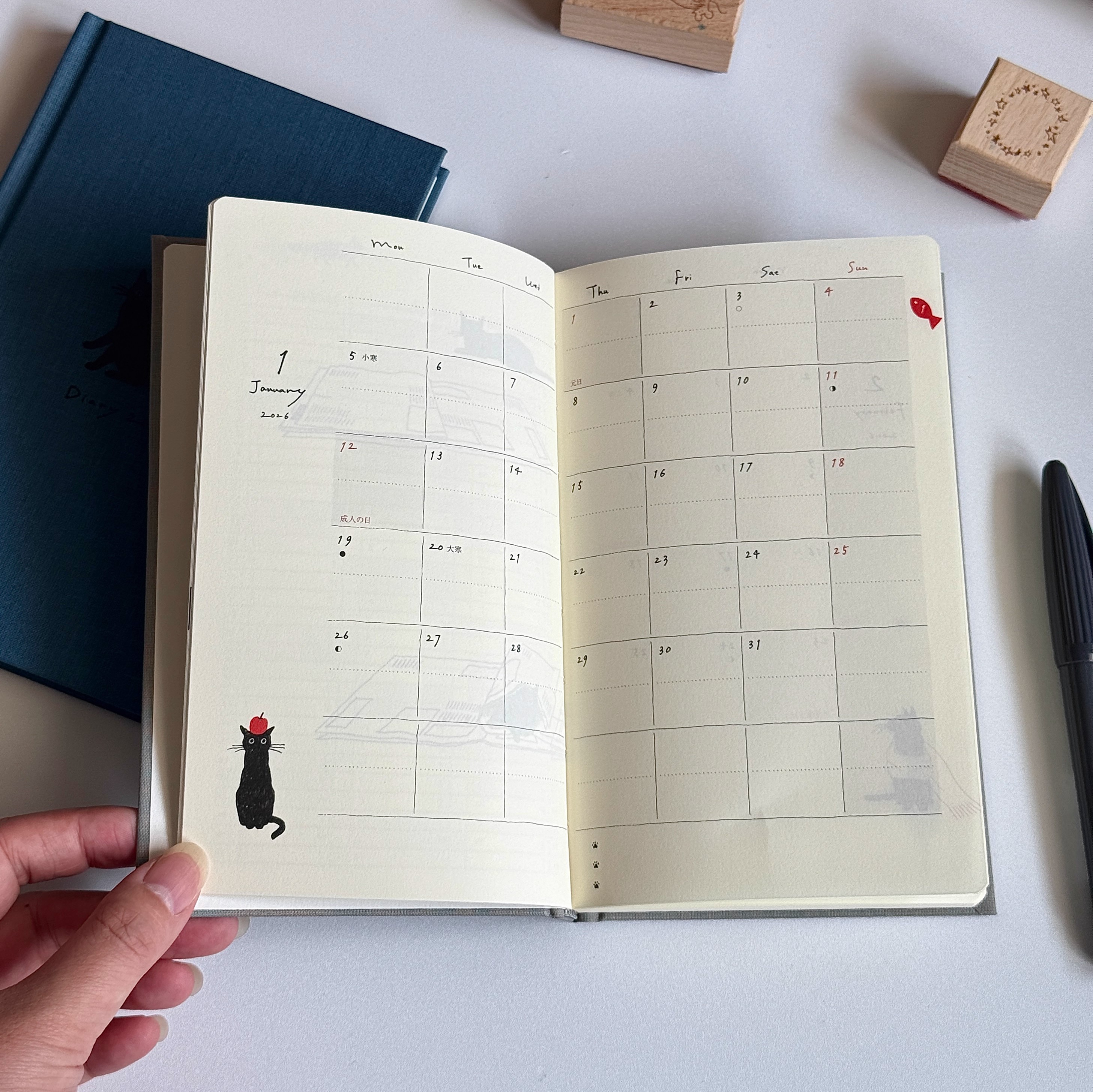 猫咪插画日程本2026todolist计划