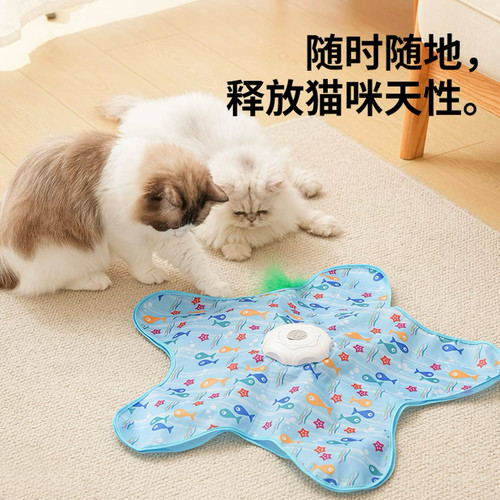 猫咪捕猎罩自动转盘逗猫棒